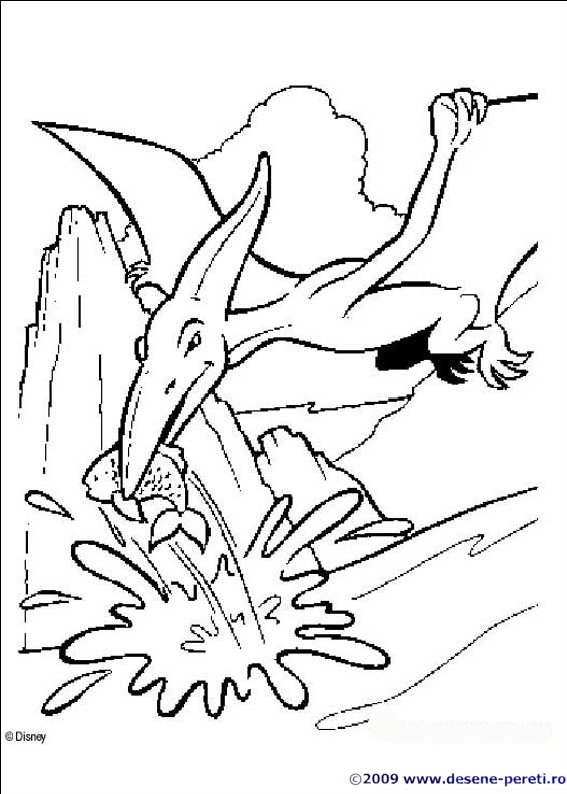 dinozauri desene colorat